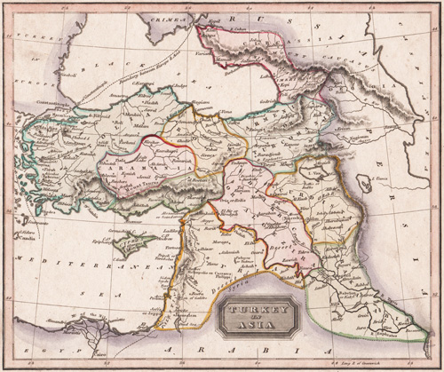 1817 map of turkey in asia